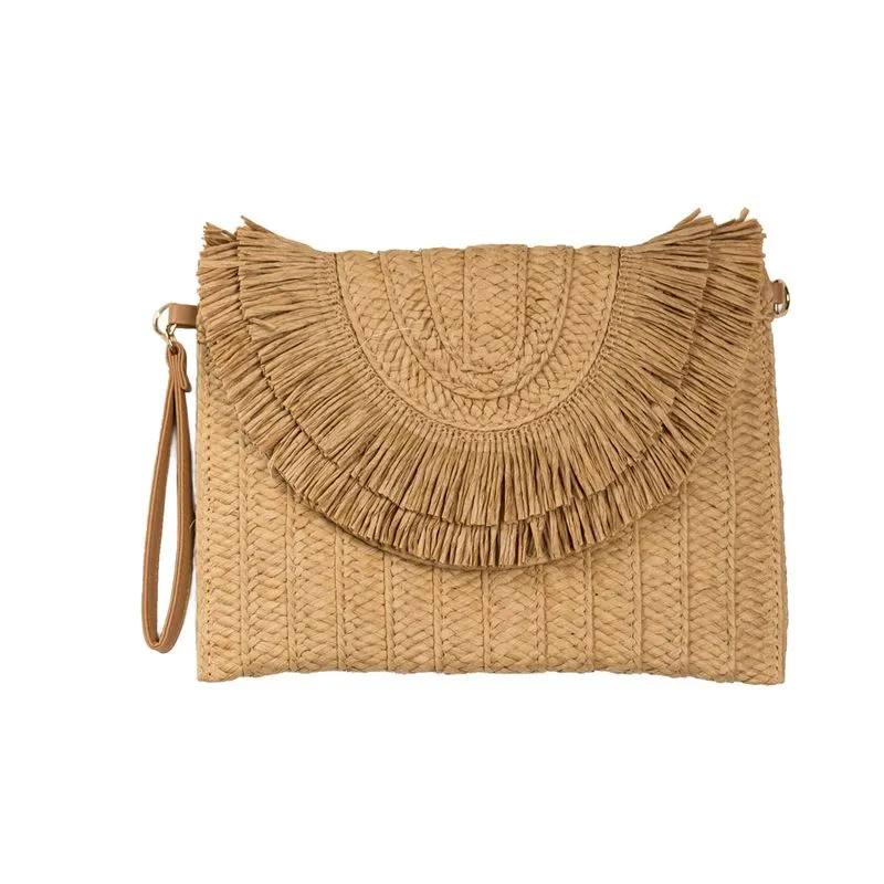 Athena Fringe Clutch