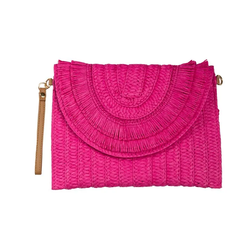 Athena Fringe Clutch
