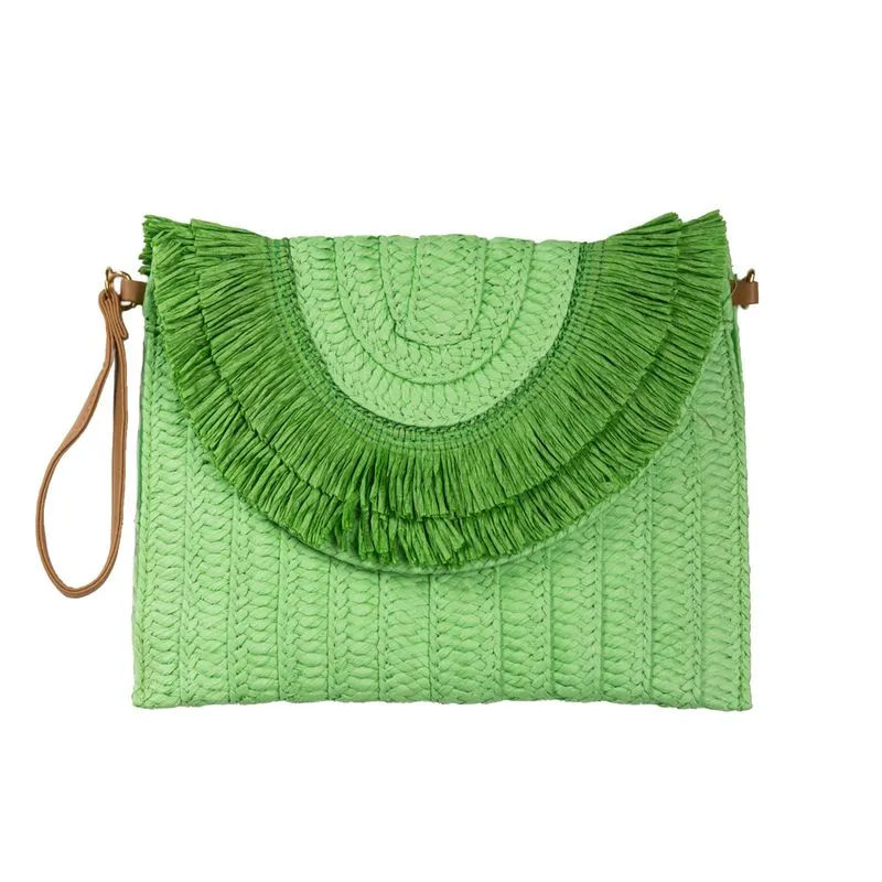 Athena Fringe Clutch