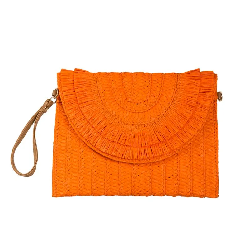 Athena Fringe Clutch