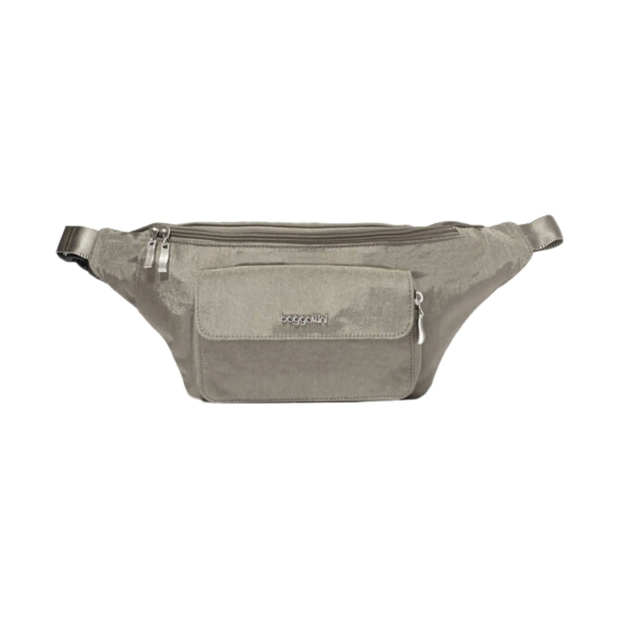 Baggallini Modern Everywhere Waist Pack Sling - Sterling Shimmer