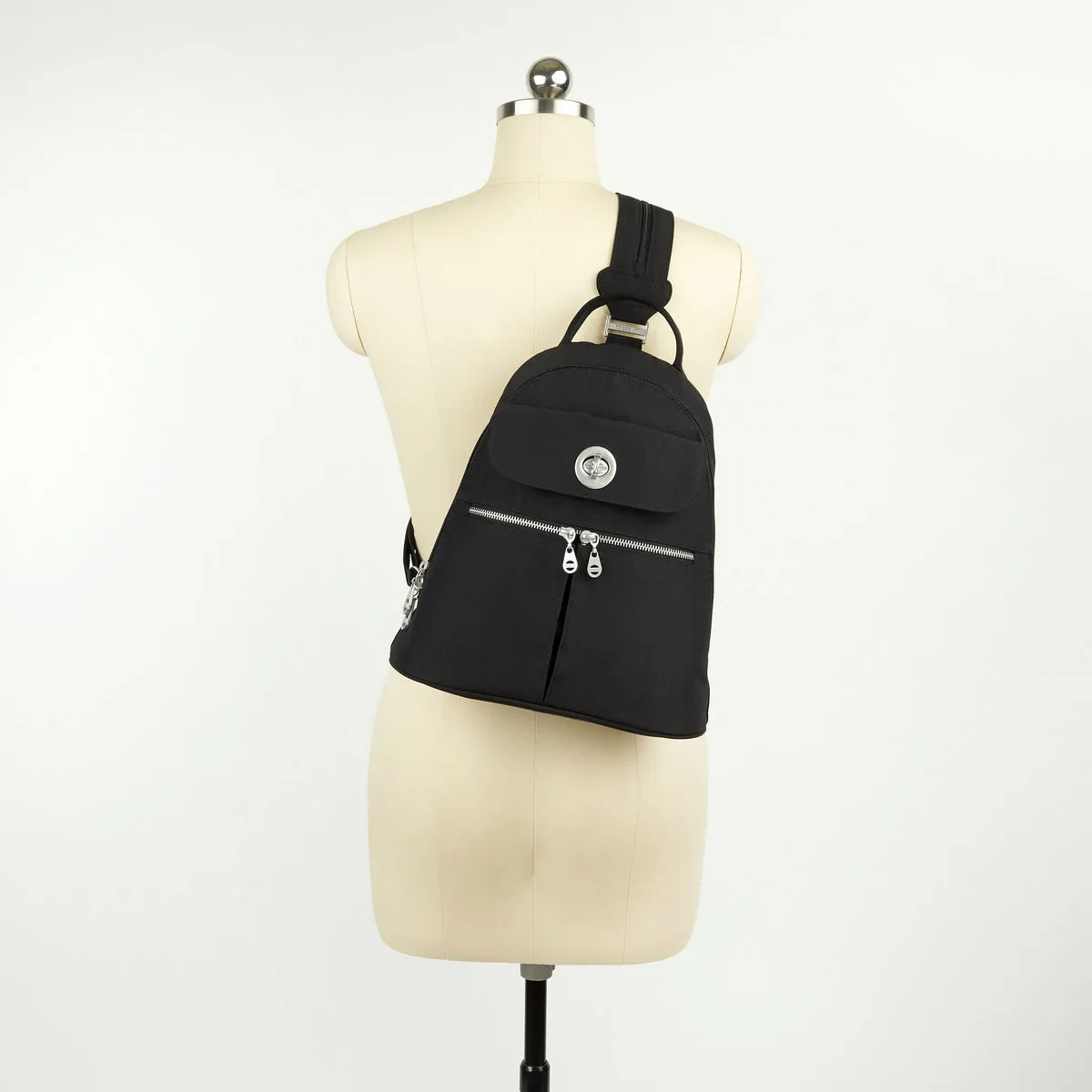 Baggallini Naples Convertible Backpack - Pewter Thistle