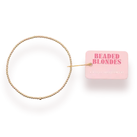 Beaded Blondes ‘2mm Gold Beaded Bracelet’