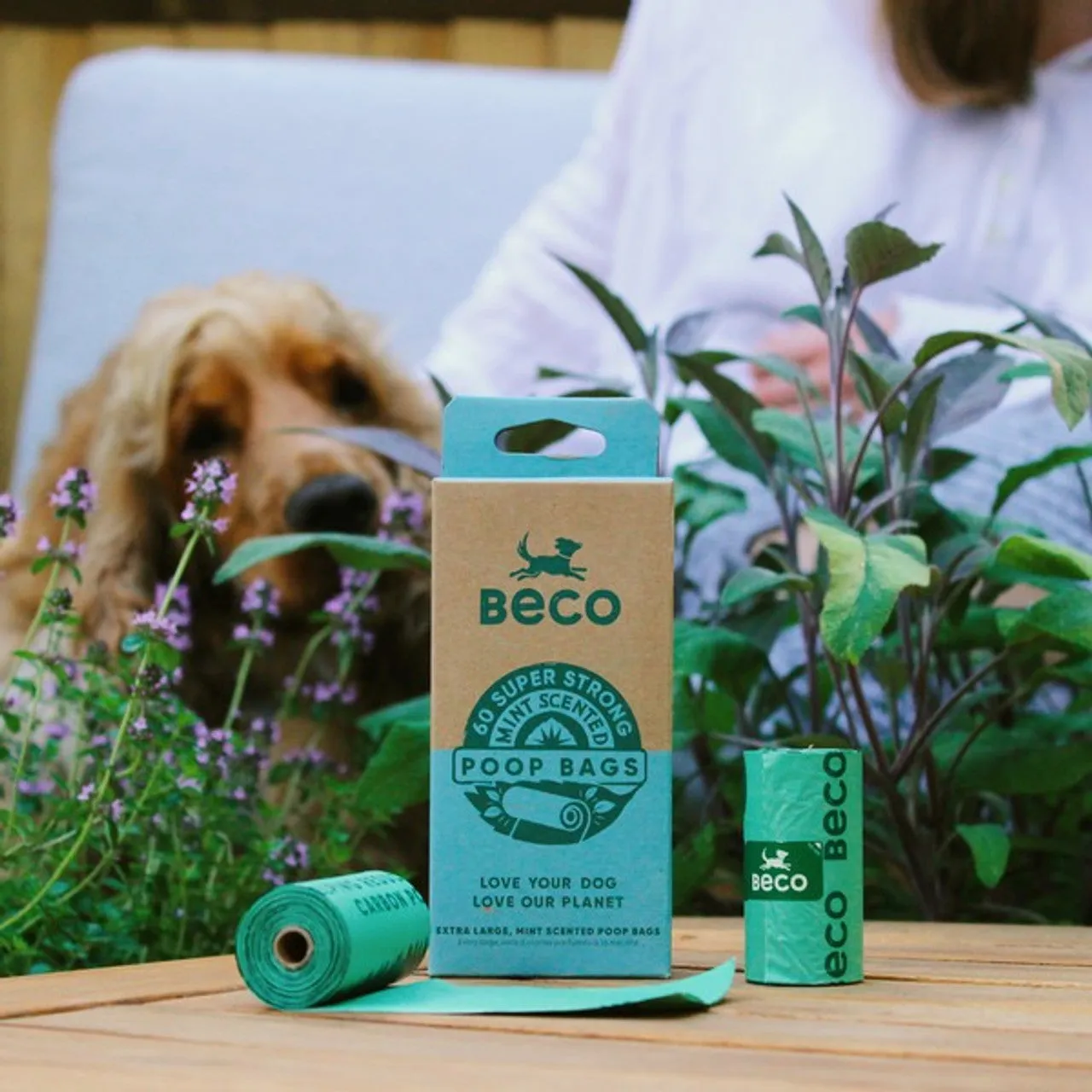 Beco Mint Scented Poop Bags - Big, Strong & Leak Proof