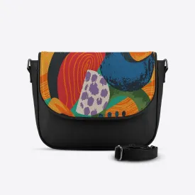 Black Messenger Crossbody Art