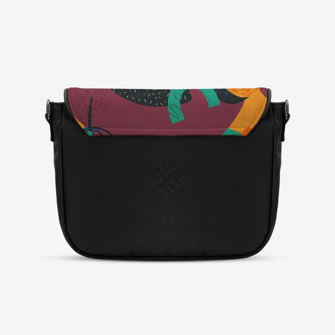 Black Messenger Crossbody Art