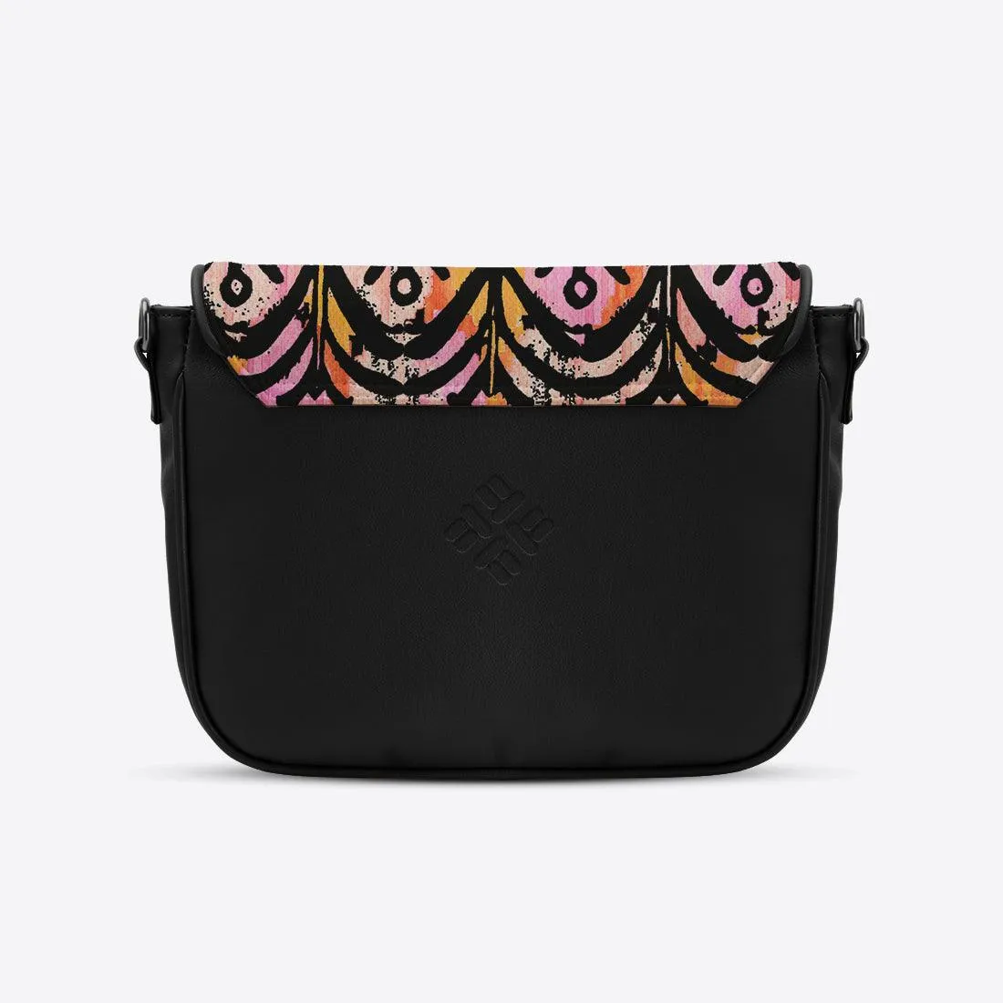 Black Messenger Crossbody Rose