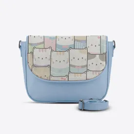 Blue Messenger Crossbody Kitty