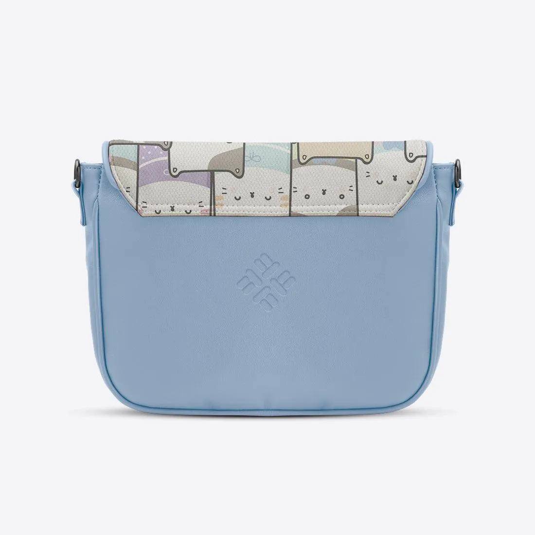 Blue Messenger Crossbody Kitty