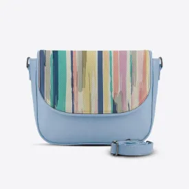 Blue Messenger Crossbody Lines