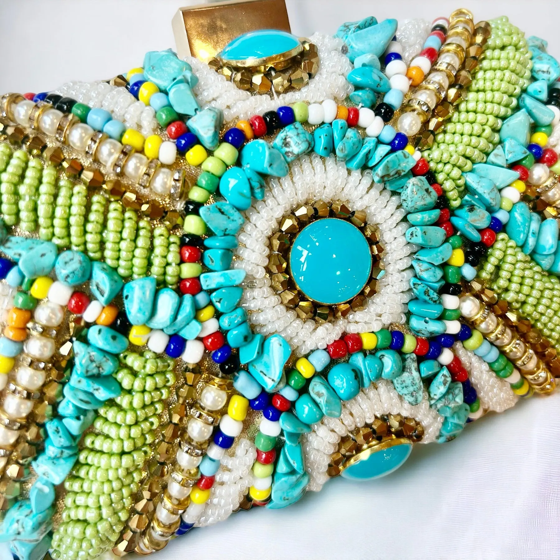 Boho Mamma Beaded & Jeweled Clutch