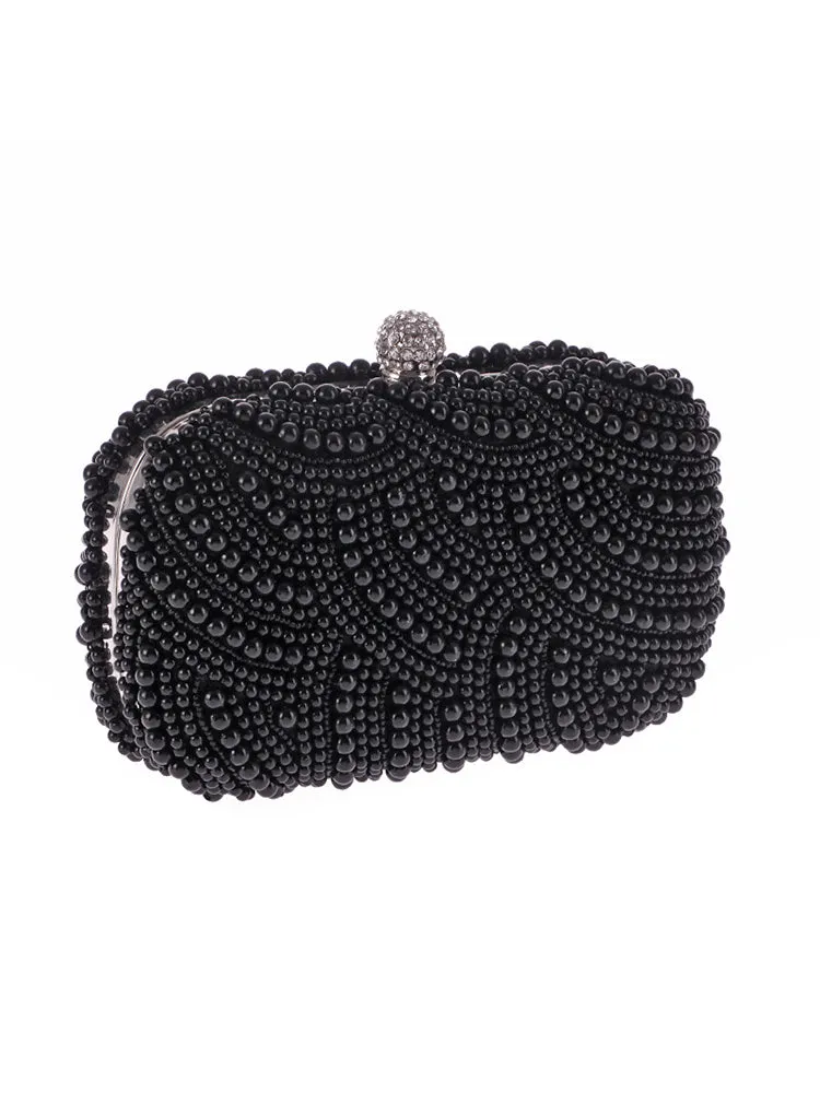 Bridal Luxury Wedding Event Evening Pearl Clutch Women Purse