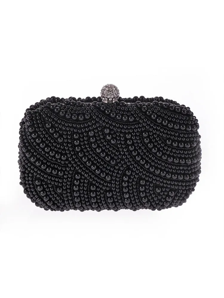 Bridal Luxury Wedding Event Evening Pearl Clutch Women Purse