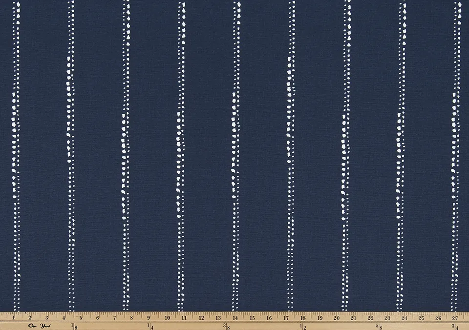Carlo Vintage Indigo Fabric By Premier Prints