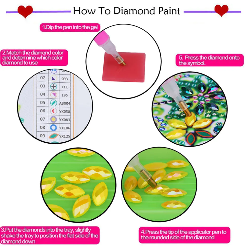 Christmas Atmosphere Street Lights Red Flowers - Partial Special-Shaped Drill Diamond Painting 30*40CM