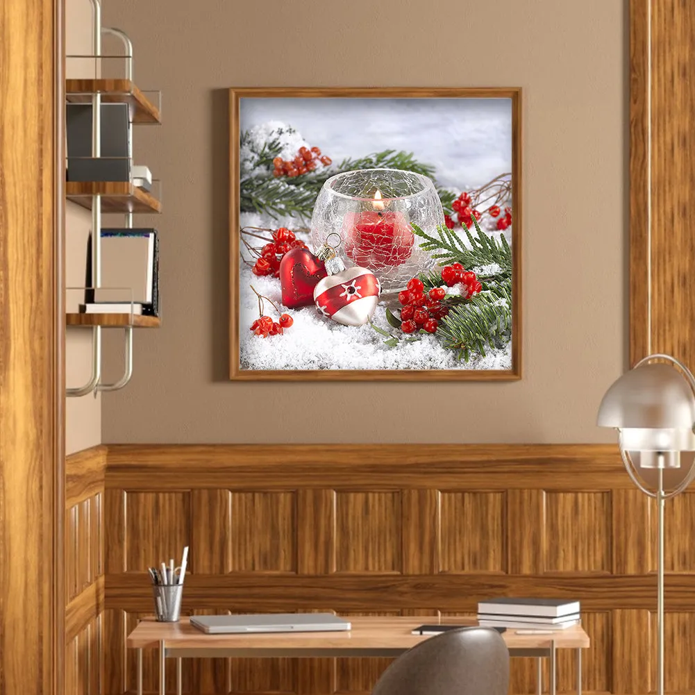 Christmas Heart - Full Round Drill Diamond Painting 30*30CM