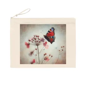 Colorful butterfly on a flower in pastel colors Pencil Case