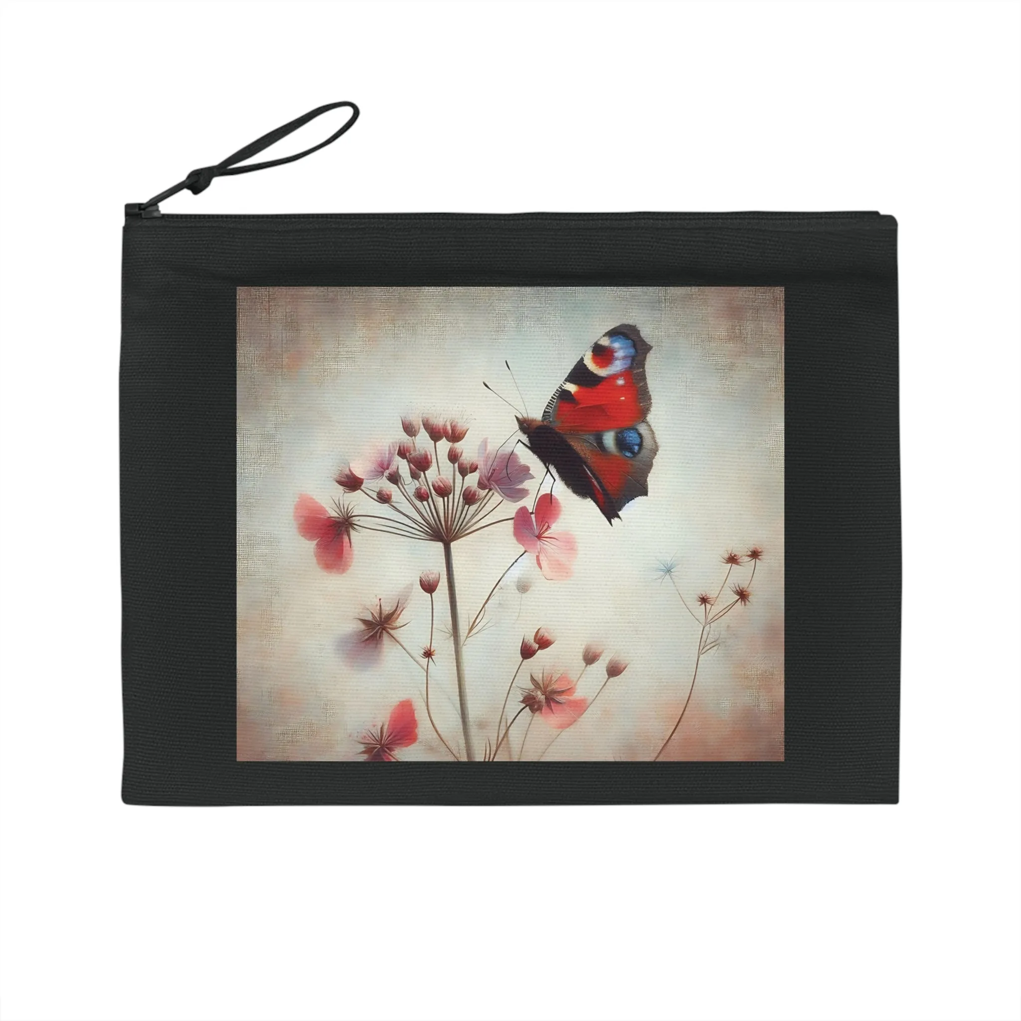 Colorful butterfly on a flower in pastel colors Pencil Case