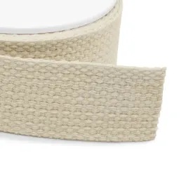 Cotton Webbing - Natural - 1.25" (32mm)