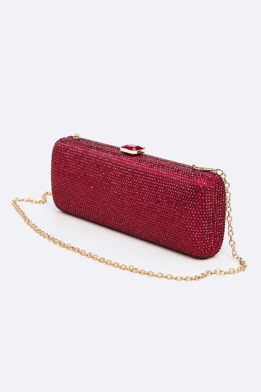 Crystal Pave Box Clutch