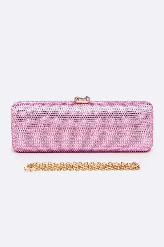 Crystal Pave Box Clutch