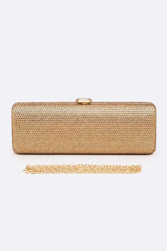 Crystal Pave Box Clutch