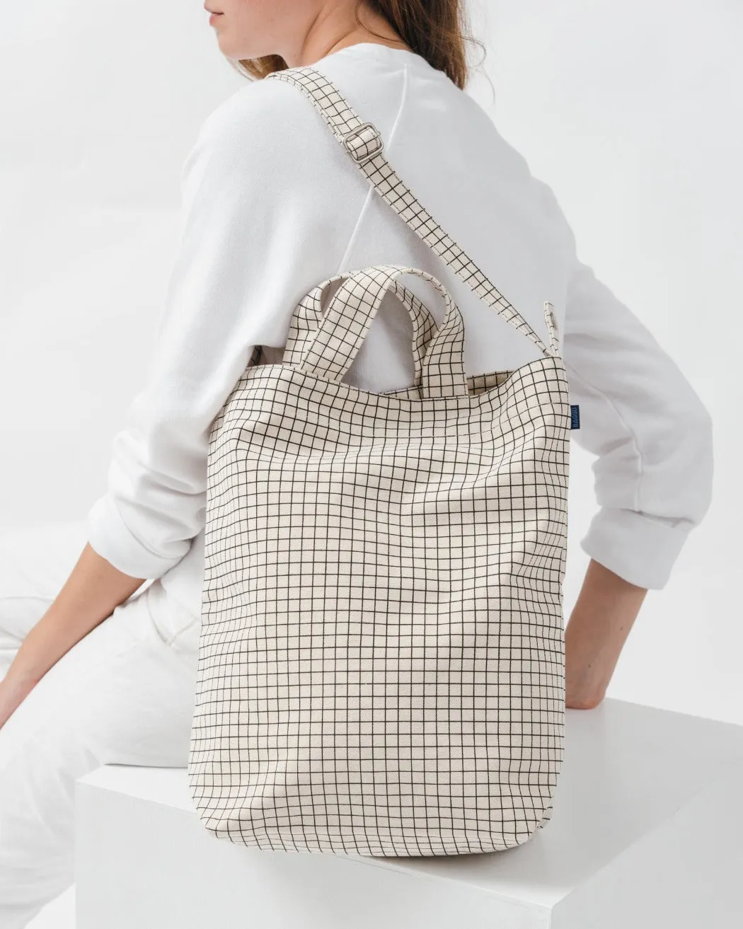 Duck Bag Natural Grid
