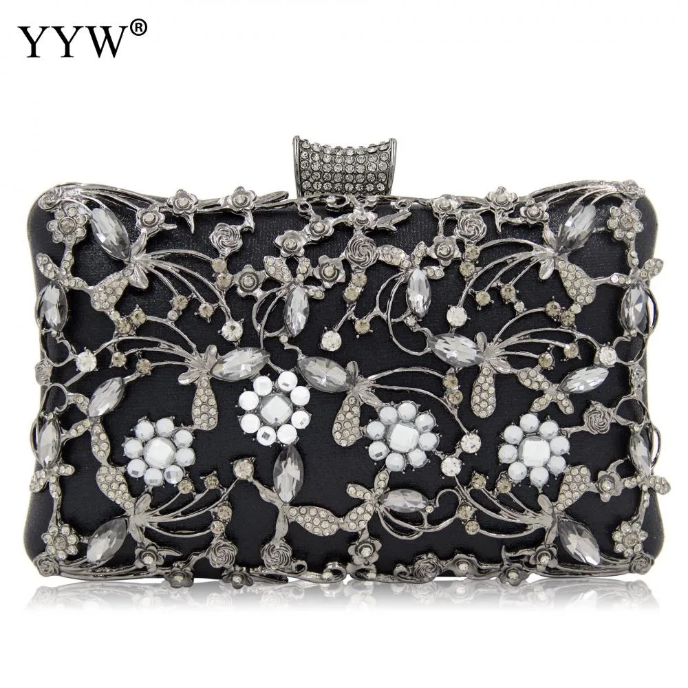 Evening Clutch Bag Party Wedding Crystal Clutches Purse for Women