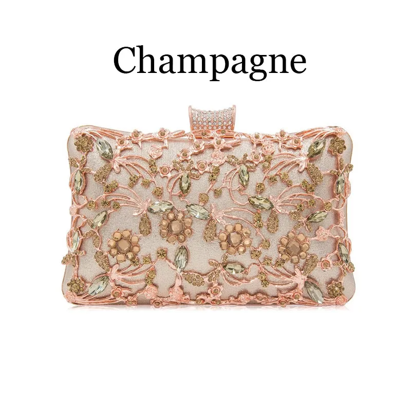 Evening Clutch Bag Party Wedding Crystal Clutches Purse for Women