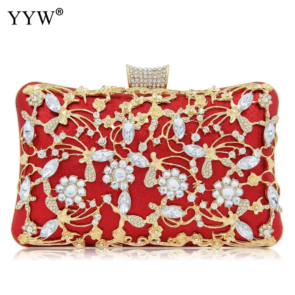 Evening Clutch Bag Party Wedding Crystal Clutches Purse for Women