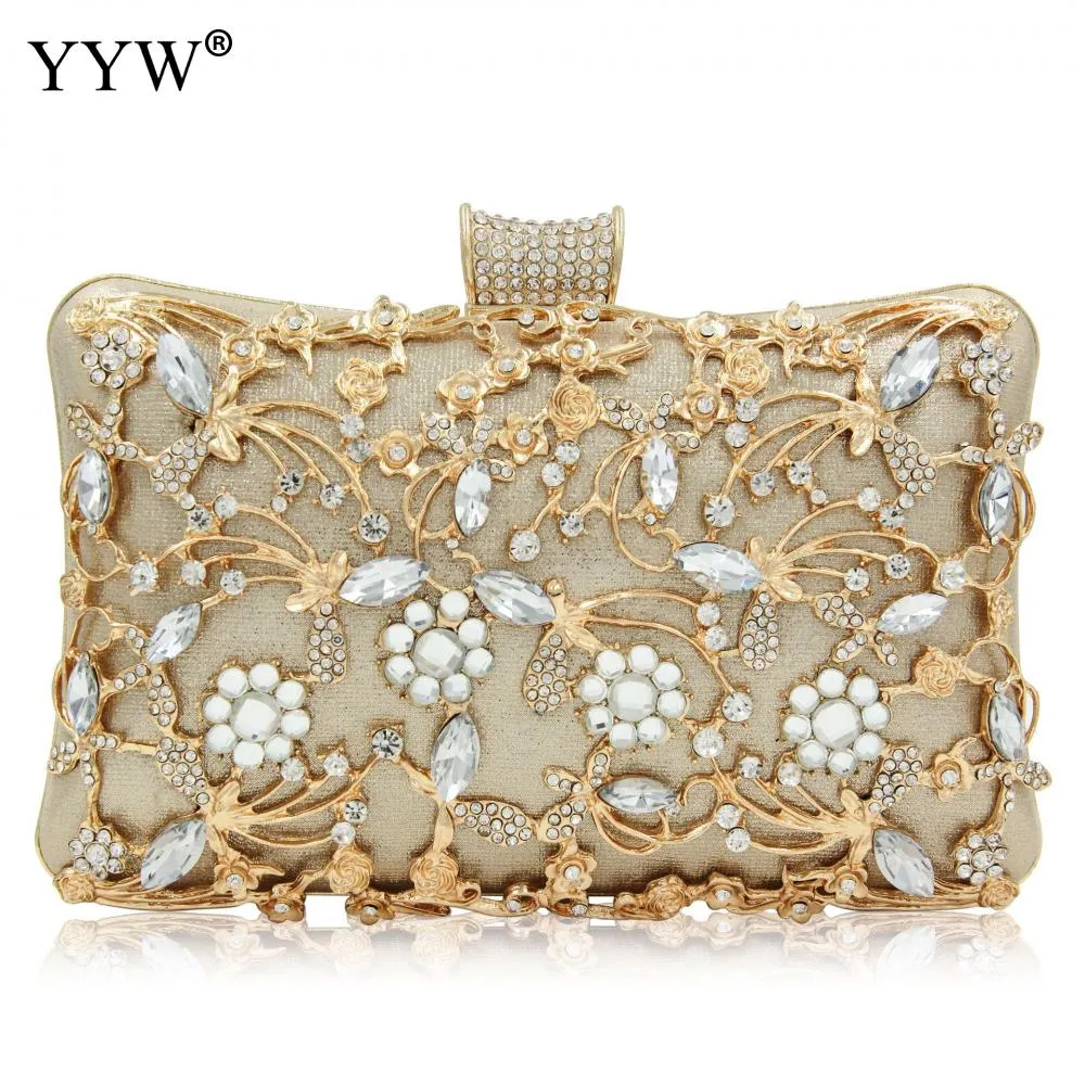 Evening Clutch Bag Party Wedding Crystal Clutches Purse for Women