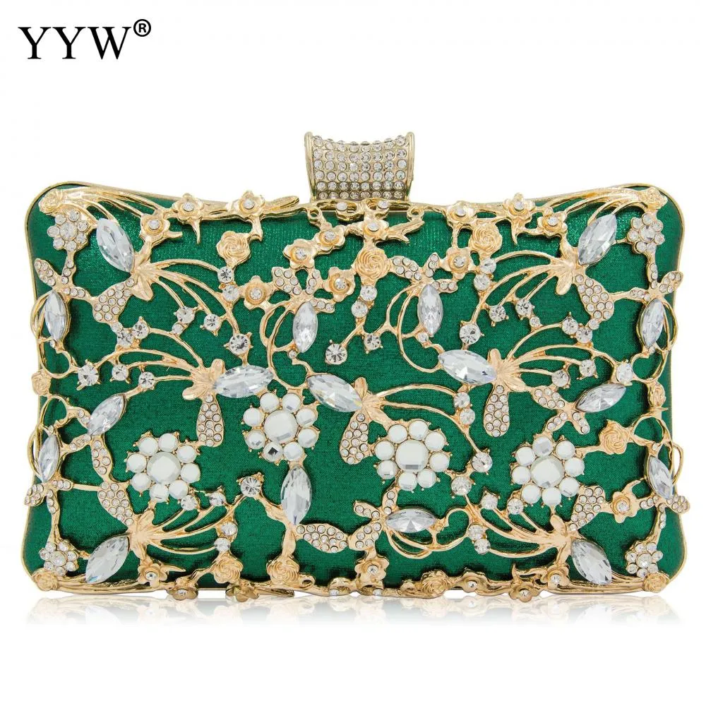 Evening Clutch Bag Party Wedding Crystal Clutches Purse for Women