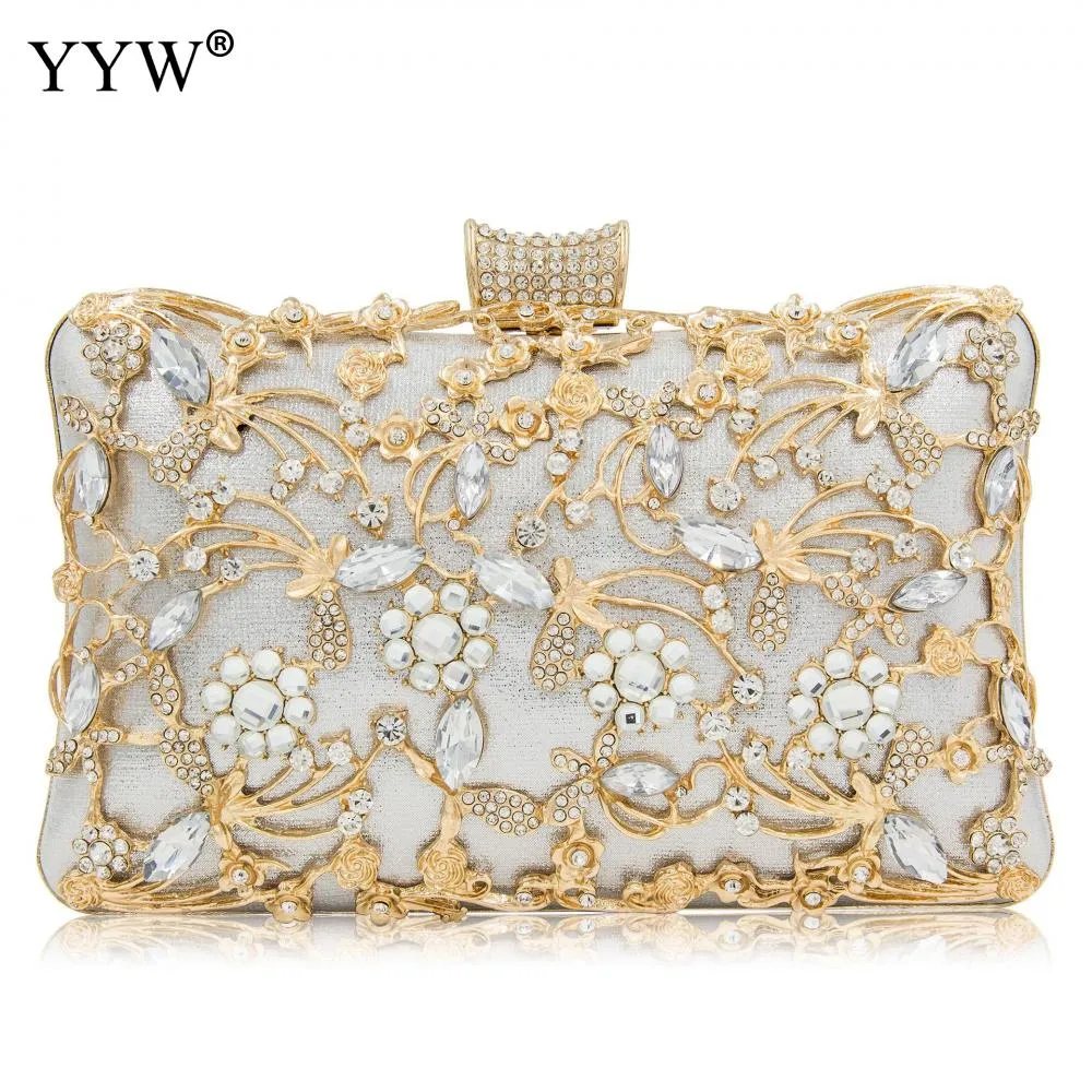 Evening Clutch Bag Party Wedding Crystal Clutches Purse for Women