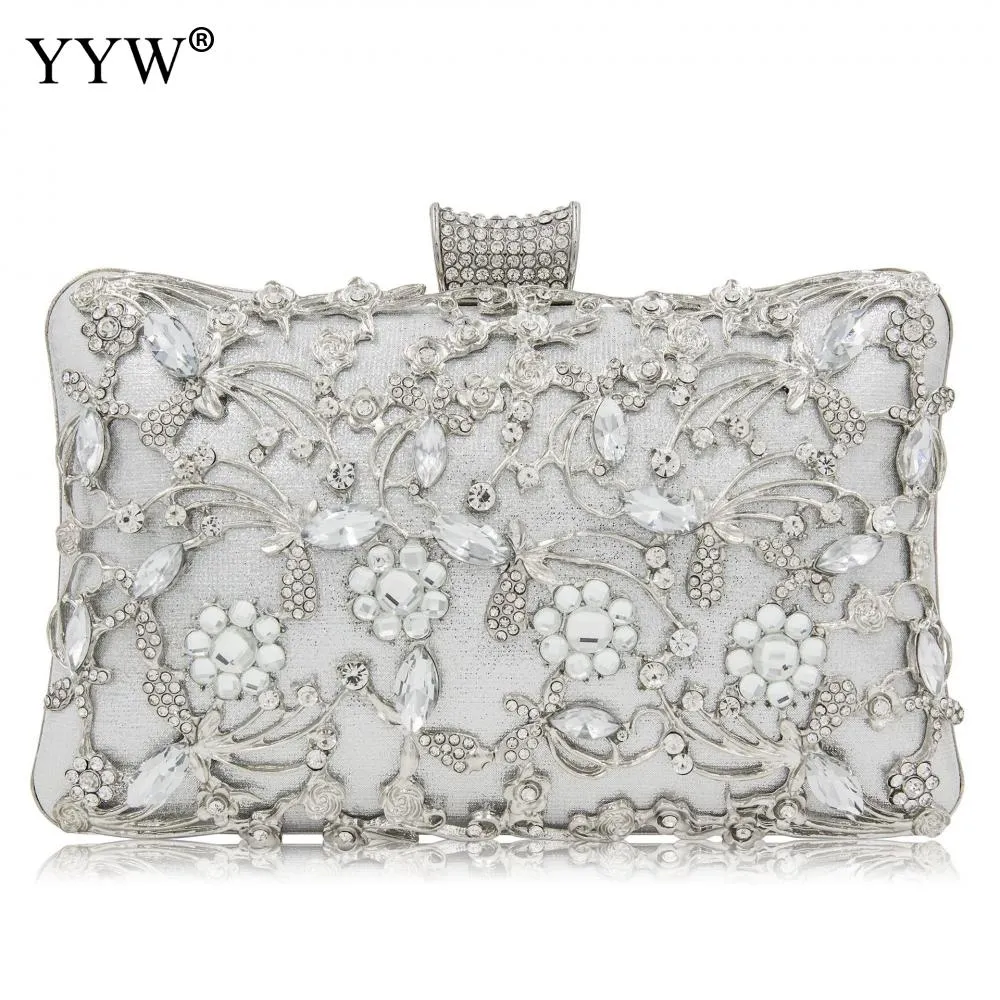 Evening Clutch Bag Party Wedding Crystal Clutches Purse for Women