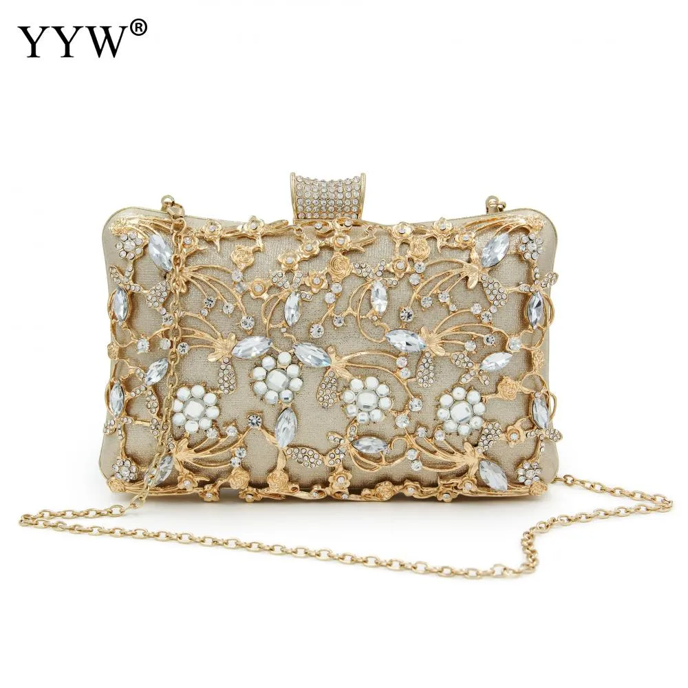 Evening Clutch Bag Party Wedding Crystal Clutches Purse for Women