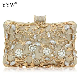 Evening Clutch Bag Party Wedding Crystal Clutches Purse for Women