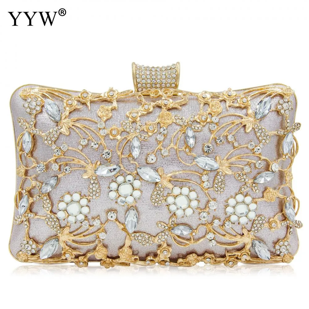 Evening Clutch Bag Party Wedding Crystal Clutches Purse for Women