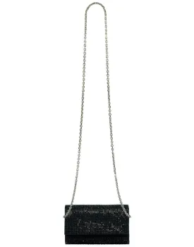 Fizzy Navy Crystal Clutch