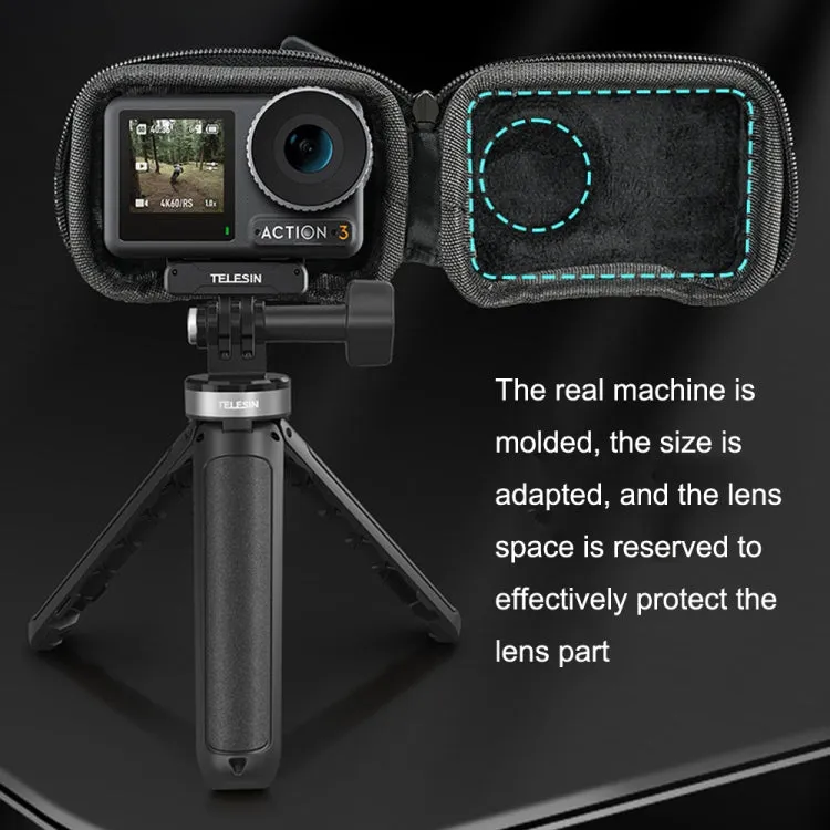 For DJI Osmo Action 3 TELESIN OA-BAG-002 Body Protective Bag Mini Storage Package Camera Accessories