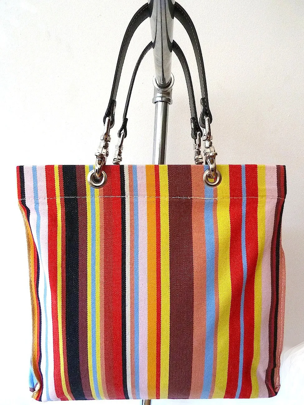 French Cotton Stripe Bags Multipstripe 1