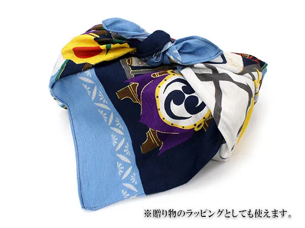Furoshiki, Japanese Traditional Handkerchief Wrapping Cloth - Small, Blue Tango-no-sekku Boy's Festival