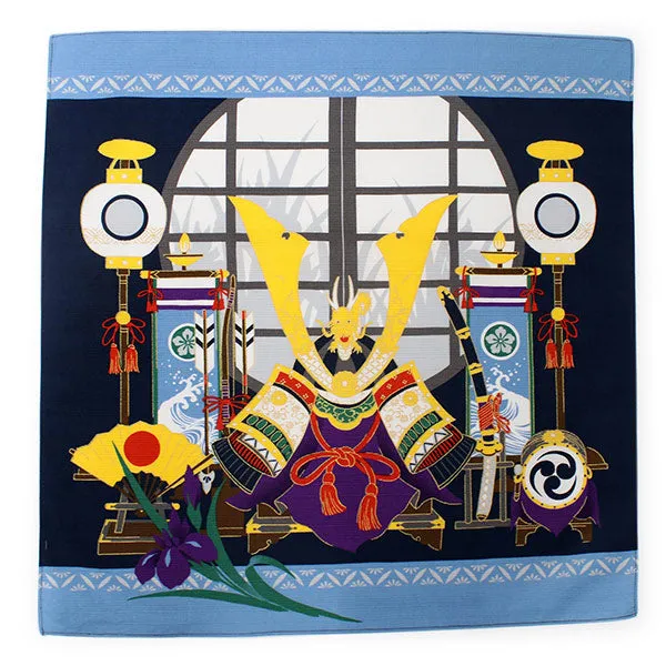 Furoshiki, Japanese Traditional Handkerchief Wrapping Cloth - Small, Blue Tango-no-sekku Boy's Festival