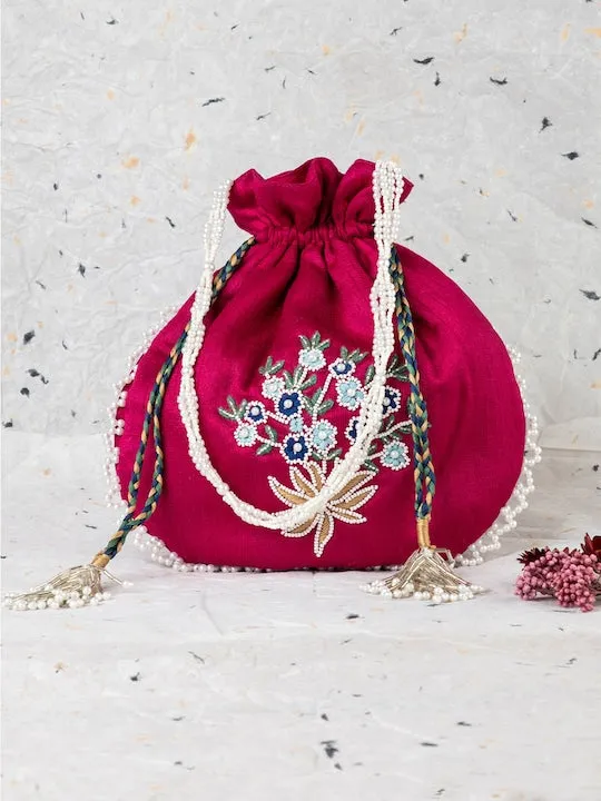 Gulabi Glam Potli Bag