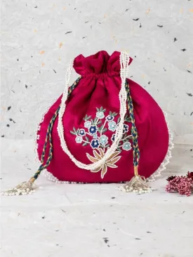 Gulabi Glam Potli Bag
