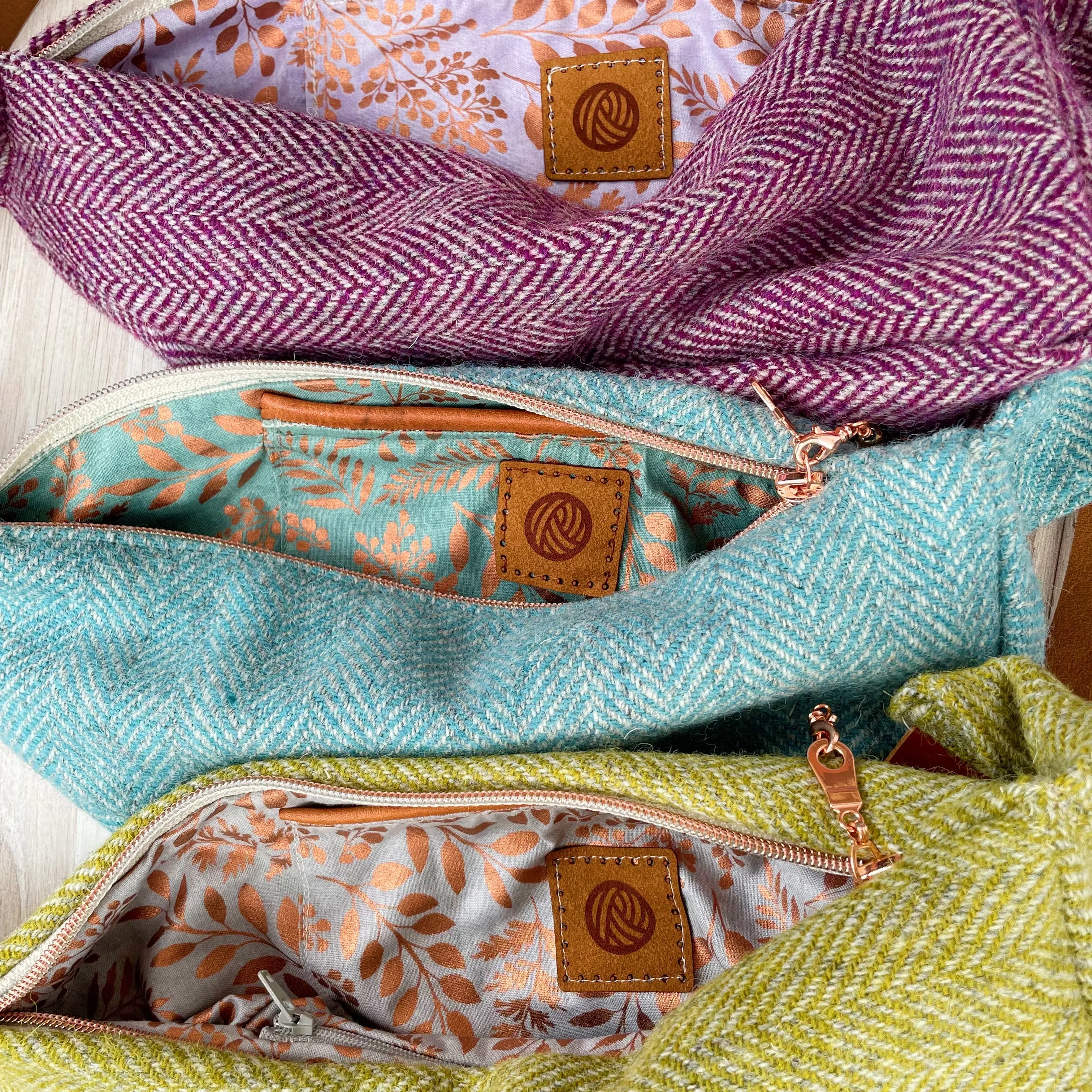 Harris Sling Wool Tweed Bag - Mussel