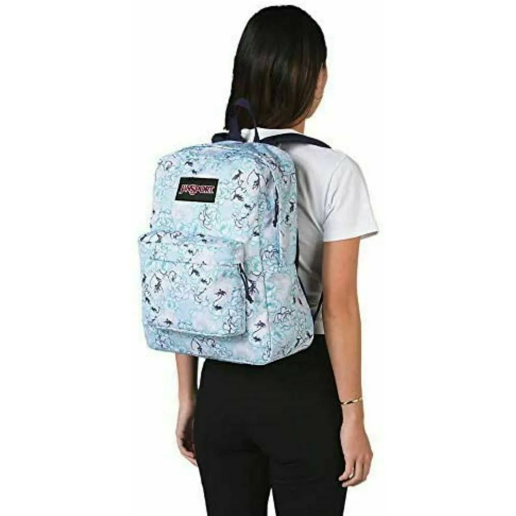 Jansport Black Label Superbreak Blue Sketch Floral Age 4Y  Unisex