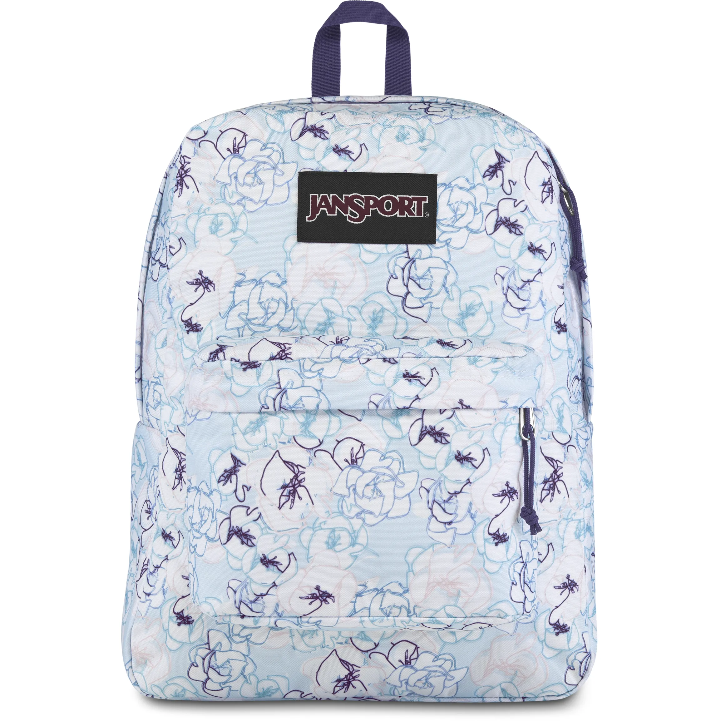 Jansport Black Label Superbreak Blue Sketch Floral Age 4Y  Unisex