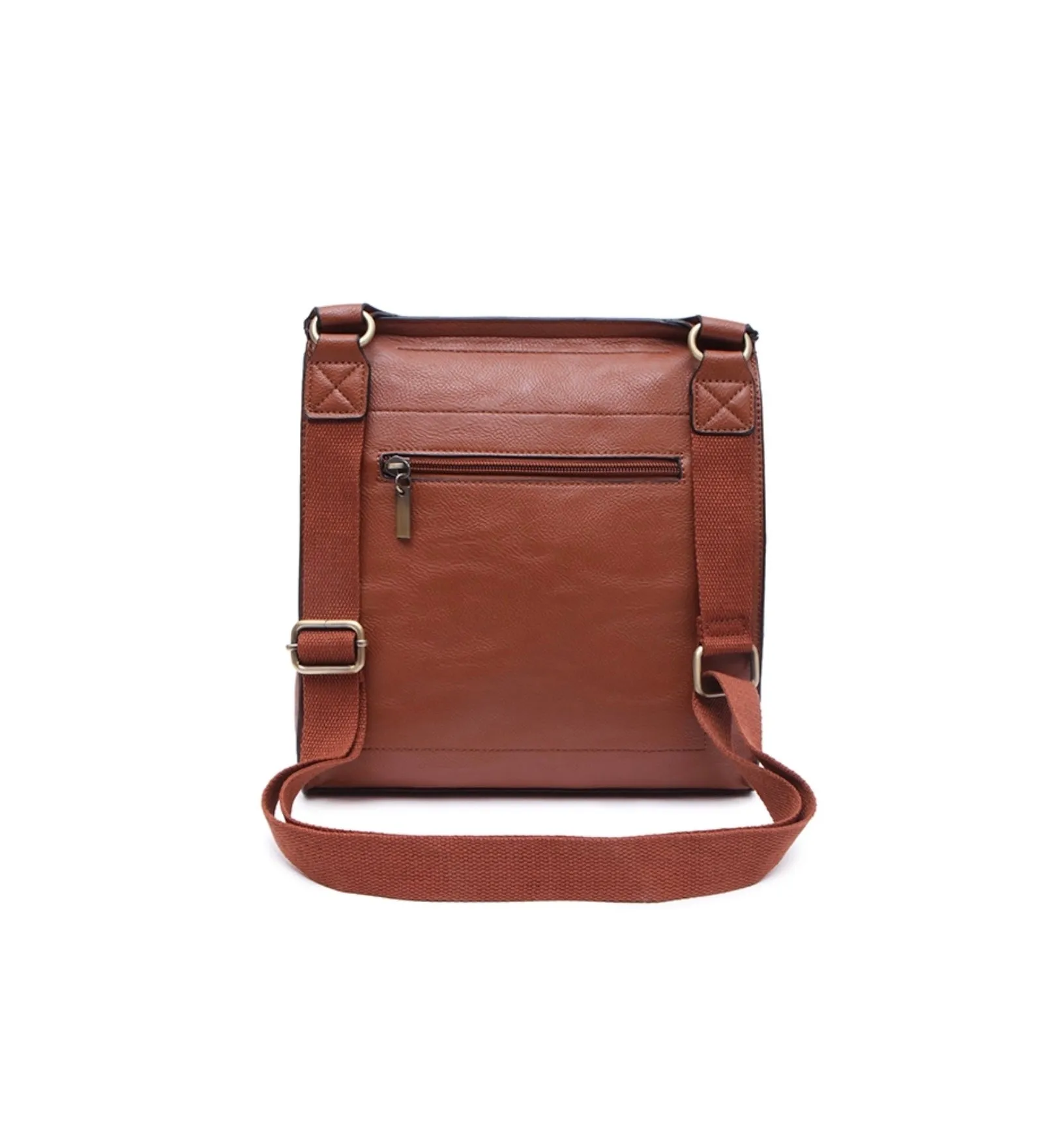 Large Tilly Messenger Crossbody Bag Grey