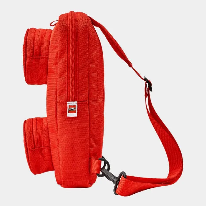 LEGO Brick 1x2 Sling Bag in Bright Red Color