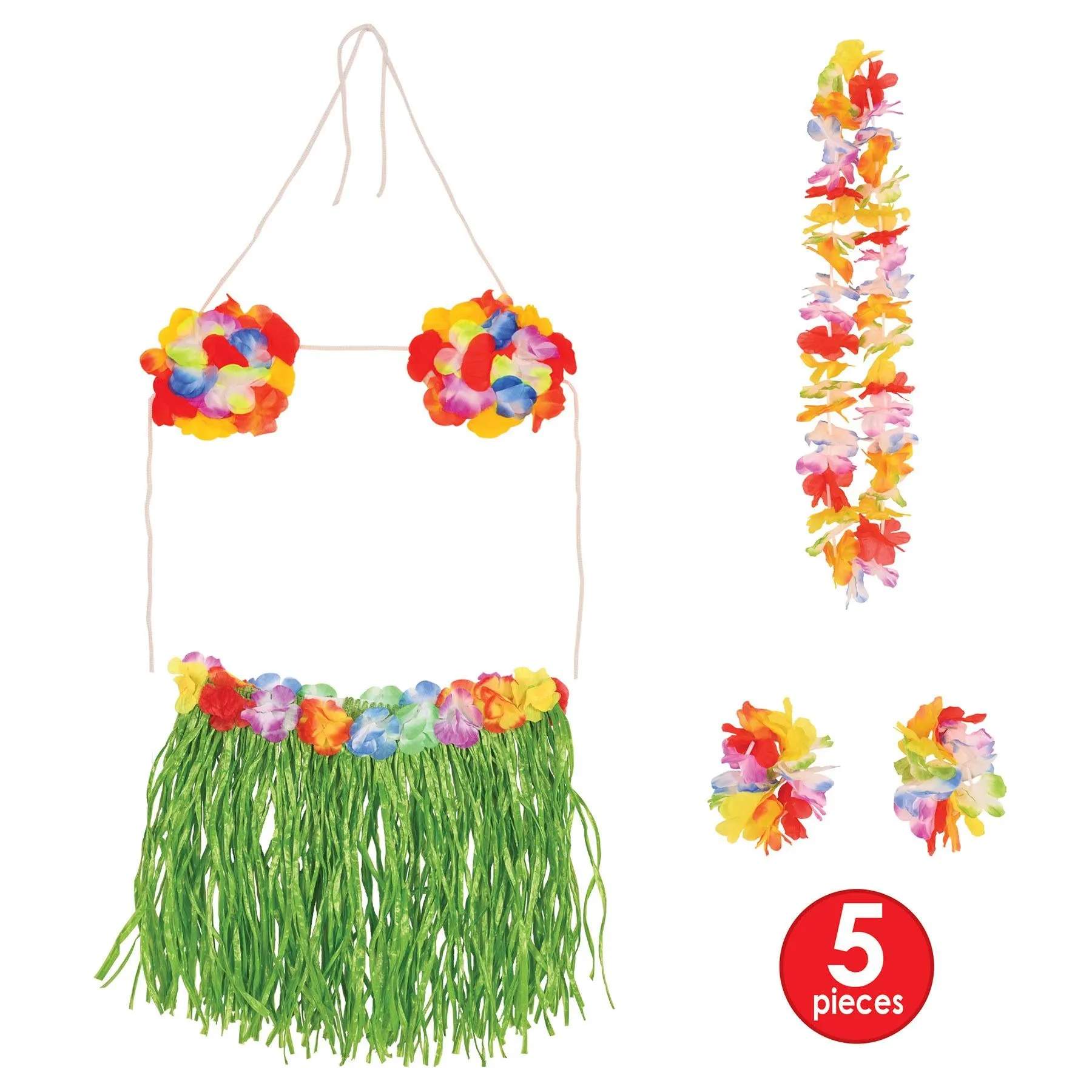 Luau Party Adult Hula Set (12 Packages)